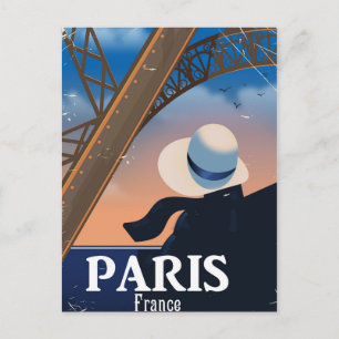 Carte Postale poster de voyage Tour Eiffel Paris France