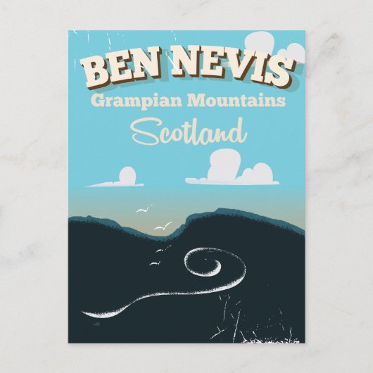 Carte Postale poster de voyage vintage Ben Nevis (Devant)