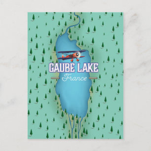 Carte Postale Poster de voyage vintage Gaube Lake France
