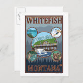 Carte Postale Poster de voyage Whitefish, MontanaScic (Devant / Derrière)