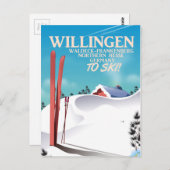 Carte Postale Poster de voyage Willingen Ski. (Devant / Derrière)