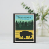 Carte Postale Poster de voyage Yellowstone, Wyoming (Debout devant)