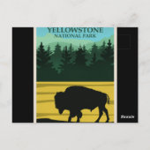 Carte Postale Poster de voyage Yellowstone, Wyoming (Dos)