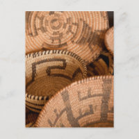 Poster des paniers tissés amérindiens du sud-ouest