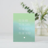 Carte Postale Poster des textes d'encouragement positif (Debout devant)
