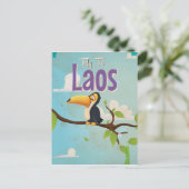 Carte Postale Poster des vacances Vintages au Laos (Debout devant)