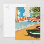 Carte Postale Poster des vacances Vintages au Nicaragua (Devant / Derrière)