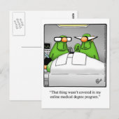 Carte Postale Poster d'Humour Médicale "Spectickles" (Devant / Derrière)