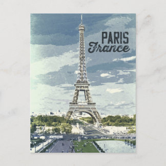 Carte Postale Poster d'oeuvres d'art Paris, France Vintage Retro
