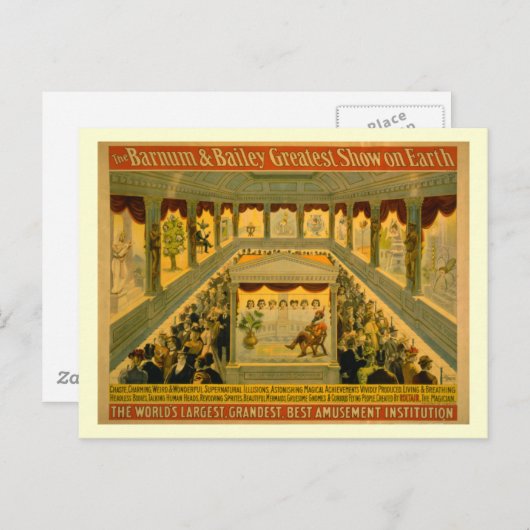 Carte Postale Poster du Barnum & Bailey Circus (Devant / Derrière)