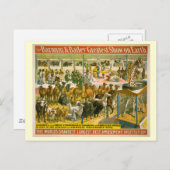 Carte Postale Poster du Barnum & Bailey Circus (Devant / Derrière)