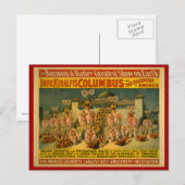 Carte Postale Poster du Barnum et du Bailey Circus (Devant / Derrière)