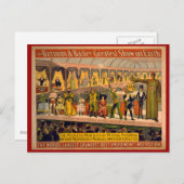 Carte Postale Poster du Barnum et du Bailey Circus (Devant / Derrière)