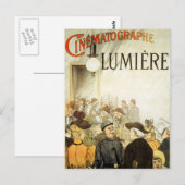 Carte Postale Poster du cinéma Lumière Brothers (Devant / Derrière)