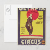 Carte Postale Poster du cirque Bertram Mills (Devant / Derrière)