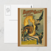 Carte Postale Poster du Cirque du Cheval flamboyant (Devant / Derrière)