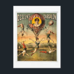 Carte Postale Poster du Cirque Vintage Miss Stena Flying Trapese<br><div class="desc">Poster de Cirque Vintage Miss Stena - Trapèze volant Descente D'Absalon.</div>