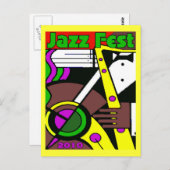 Carte Postale Poster du Festival de Jazz 2010 (Devant / Derrière)