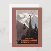 Carte Postale Poster du funiculaire Le Brevent (Devant / Derrière)