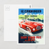Carte Postale Poster du Grand Prix de France 1949 (Devant / Derrière)