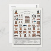 Carte Postale Poster du mobilier vintage (Devant / Derrière)