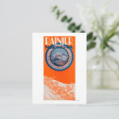 Carte Postale Poster du mont Rainier - Drapeau (Debout devant)