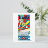 Carte Postale Poster du navire à vapeur de la ligne Alaska (Debout devant)