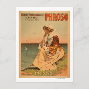 Carte Postale Poster du Phroso Woman at Beach Theatre