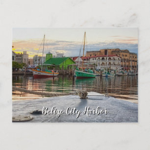 Carte Postale Poster du port de Belize City