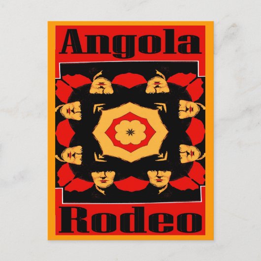 Carte Postale Poster du rodéo angolais (Devant)