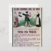 Carte Postale Poster du suffrage féminin (Devant / Derrière)