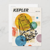 Carte Postale Poster du télescope spatial Kepler. (Devant / Derrière)