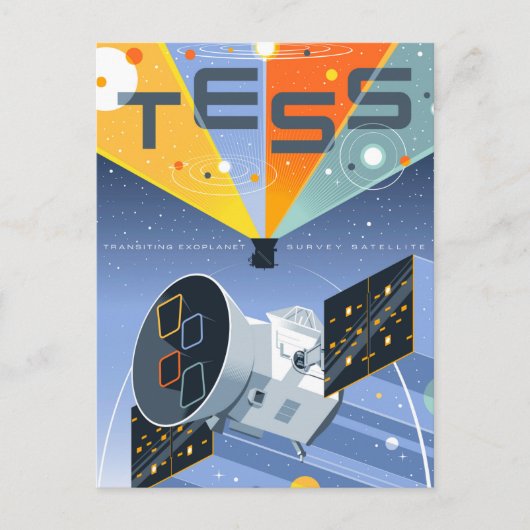 Carte Postale Poster du télescope spatial Tess. (Devant)