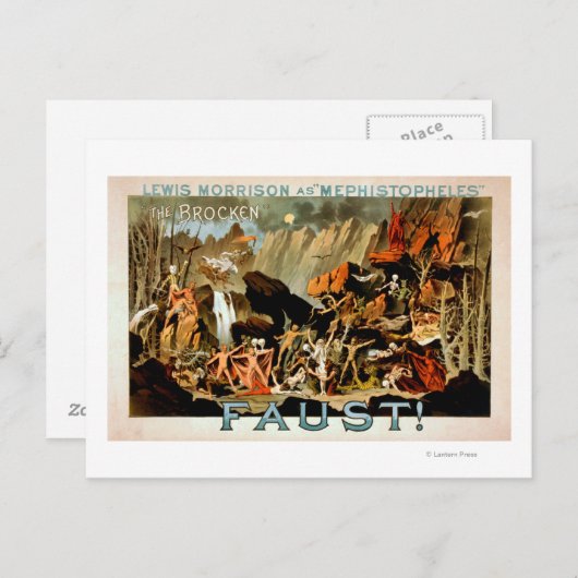 Carte Postale Poster du théâtre musical Faust (Devant / Derrière)