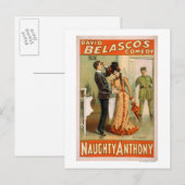 Carte Postale Poster du Théâtre Naughty Anthony "At It Again" (Devant / Derrière)