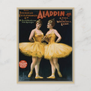 Carte Postale Poster du Théâtre vintage
