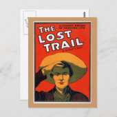 Carte Postale Poster du Théâtre Vintage Lost Trail (Devant / Derrière)