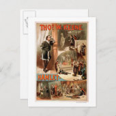 Carte Postale Poster du théâtre William Shakespeare "Hamlet" (Devant / Derrière)