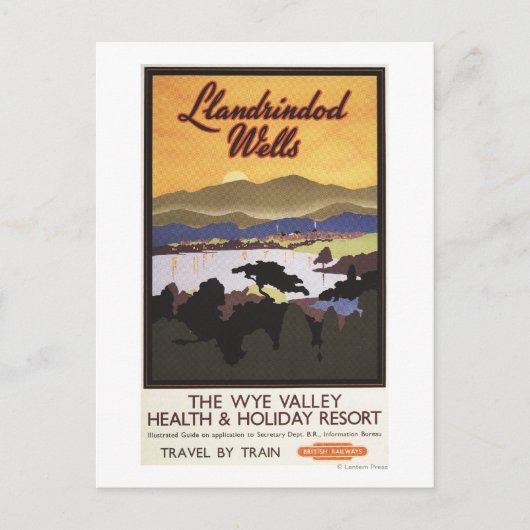Carte Postale Poster du train britannique Wye Valley Resort (Devant)
