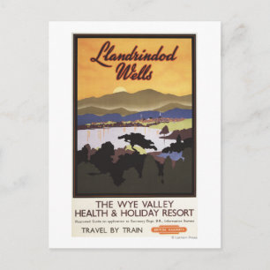 Carte Postale Poster du train britannique Wye Valley Resort