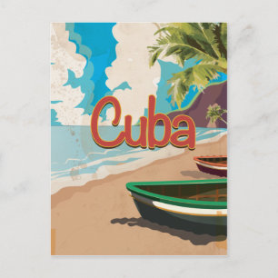 Carte Postale Poster du Vintage voyage cubain