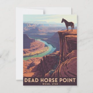 Carte Postale Poster du Vintage voyage Dead Horse Point