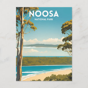 Carte Postale Poster du Vintage voyage du parc national Noosa