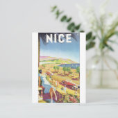 Carte Postale Poster du Vintage voyage NICE (Debout devant)