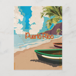 Carte Postale Poster du Vintage voyage Porto Rico
