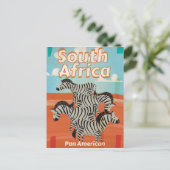 Carte Postale Poster du Vintage voyage sud-africain (Debout devant)