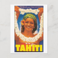 Poster du Vintage voyage Tahiti