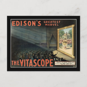 Carte Postale Poster du Vitascope Théâtre Vintage