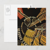 Carte Postale Poster d'un homme avec une caméra de cinéma (Devant / Derrière)