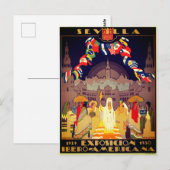 Carte Postale Poster Exposition ibéro-américaine de 1929 (Devant / Derrière)